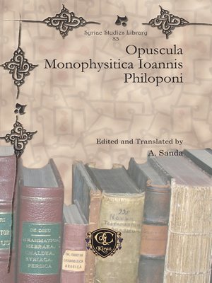 cover image of Opuscula Monophysitica Ioannis Philoponi